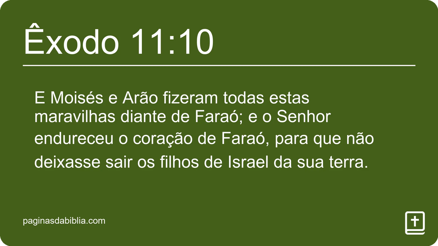 Êxodo 11:10