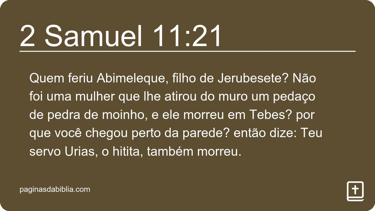 2 Samuel 11:21