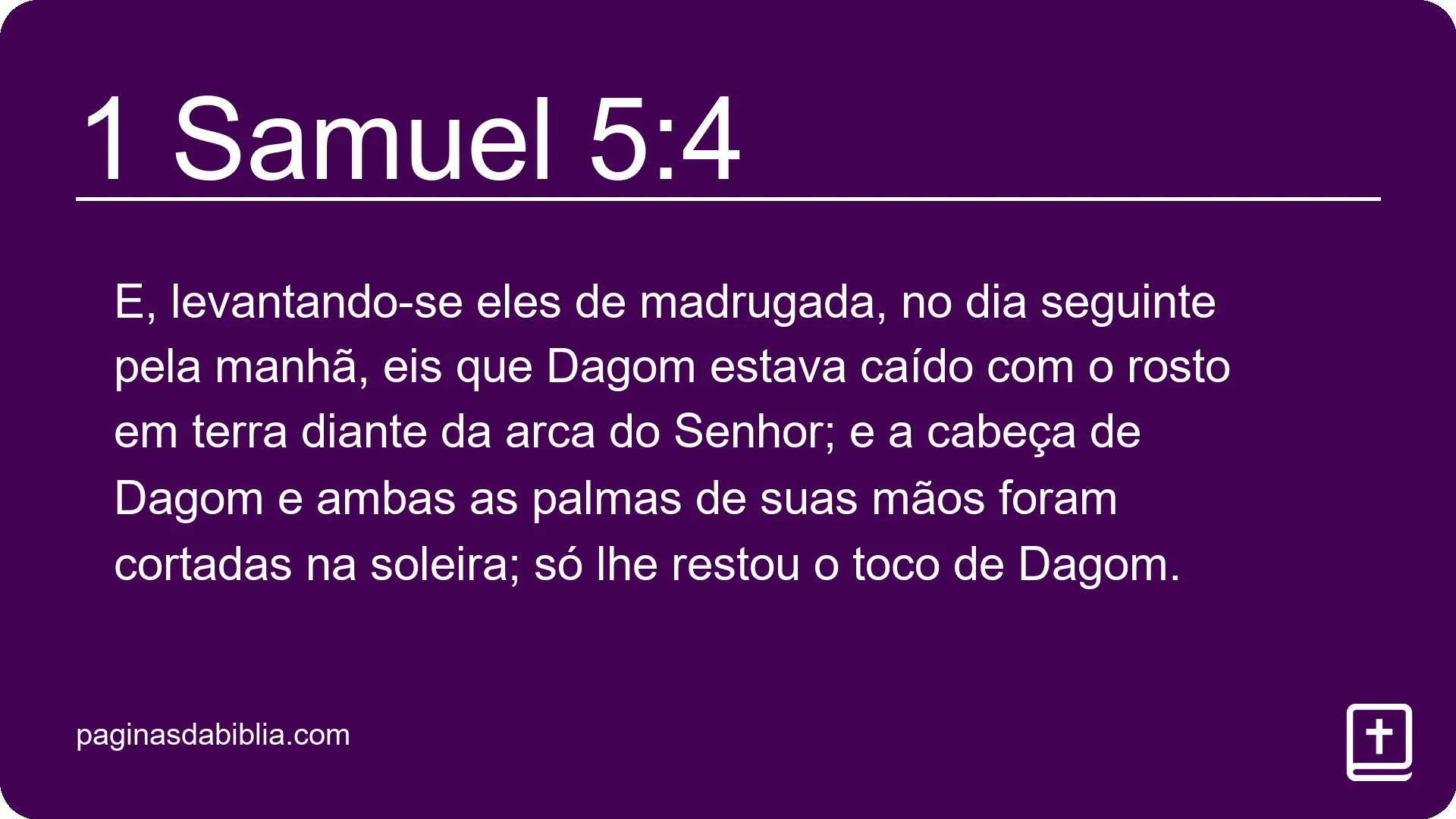 1 Samuel 5:4