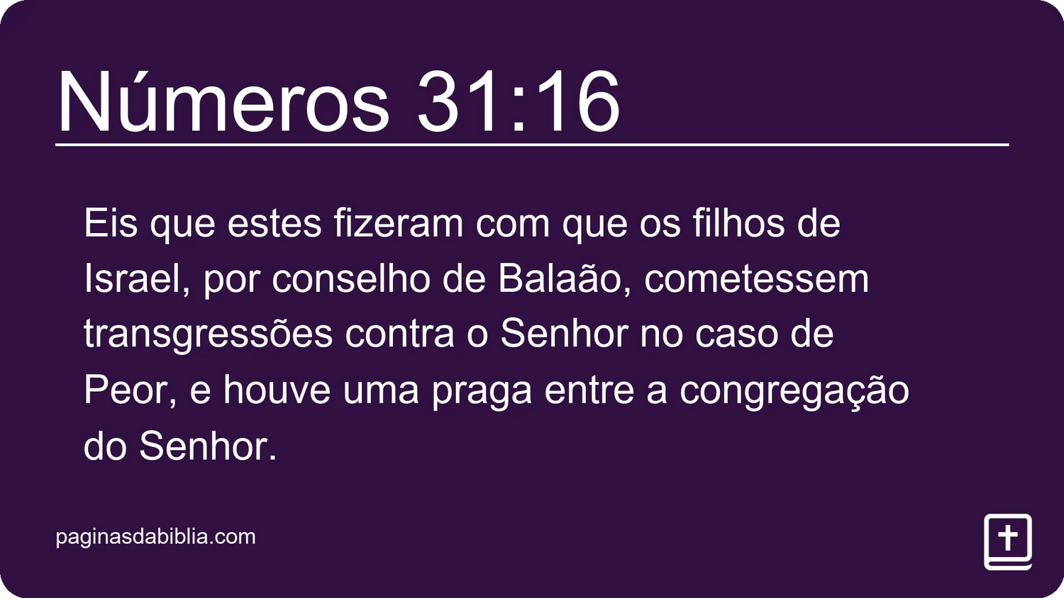 Números 31:16