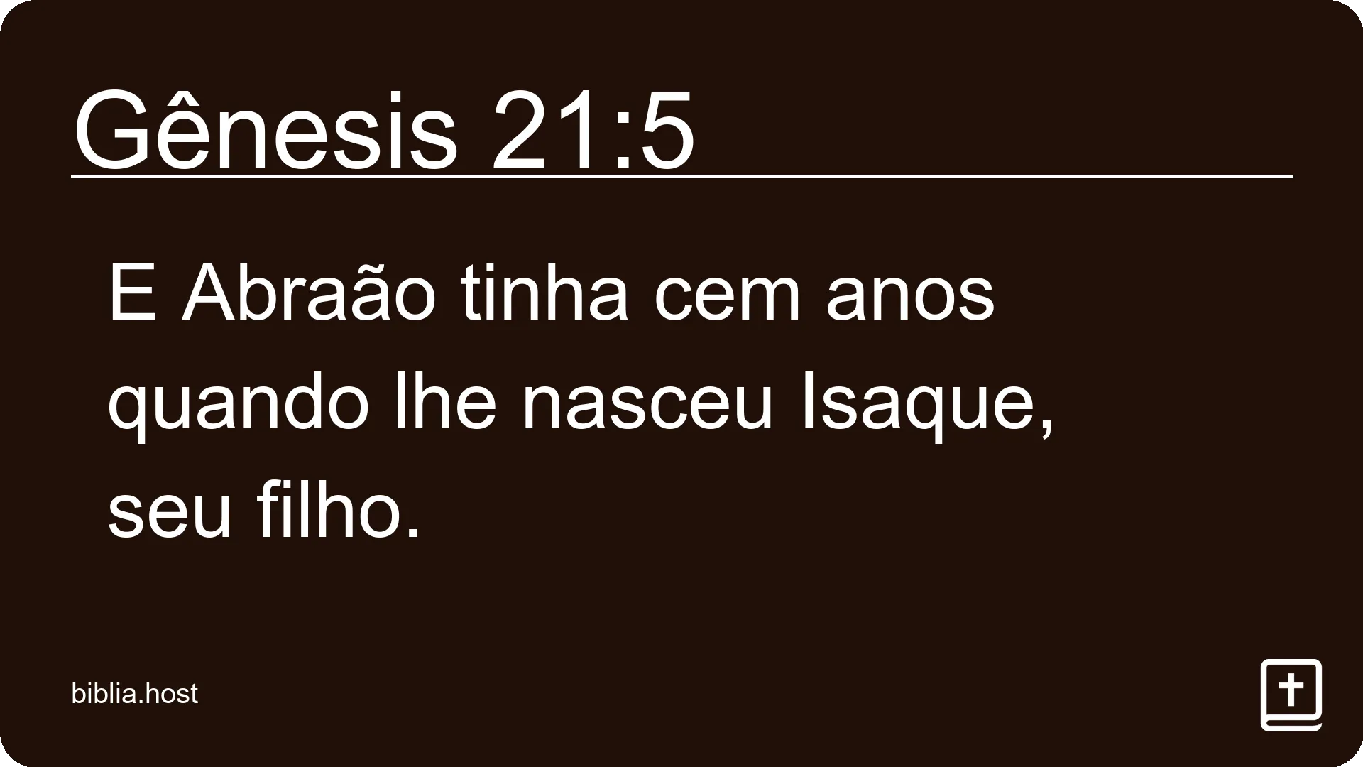 Gênesis 21:5