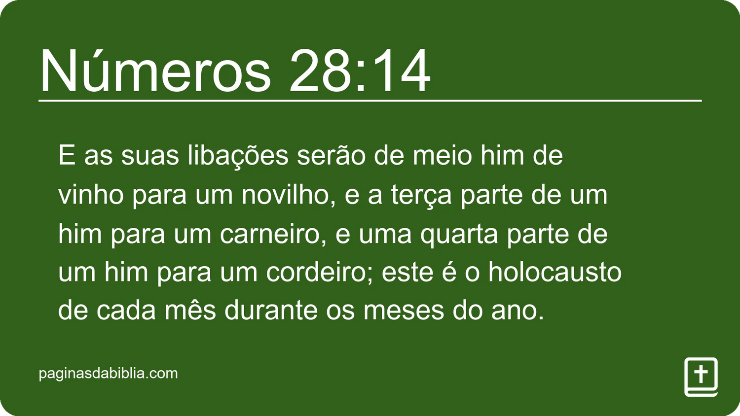 Números 28:14