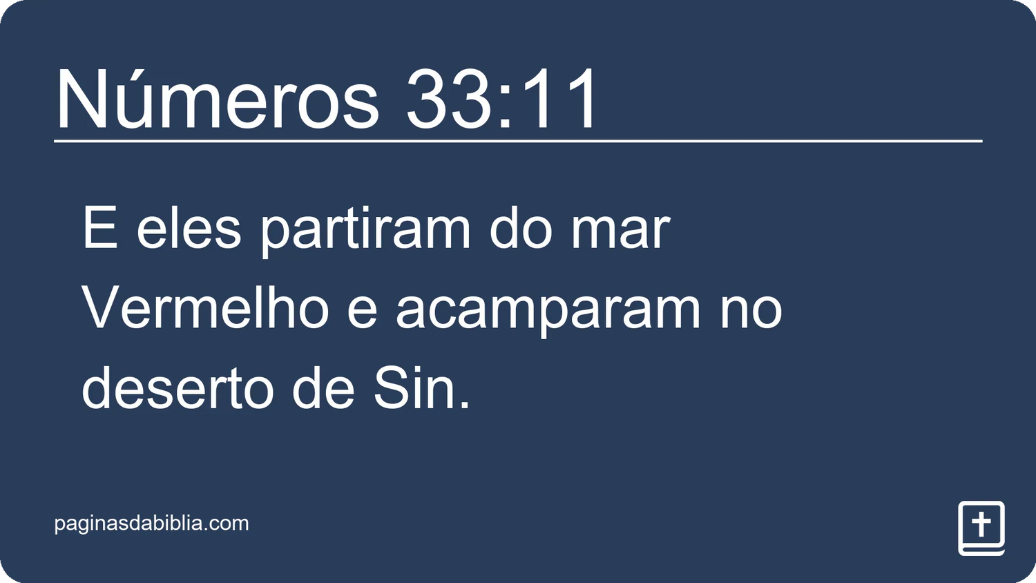 Números 33:11