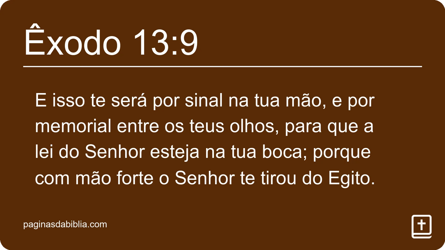 Êxodo 13:9