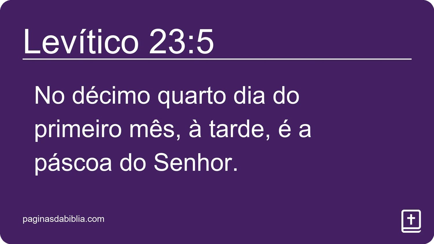 Levítico 23:5