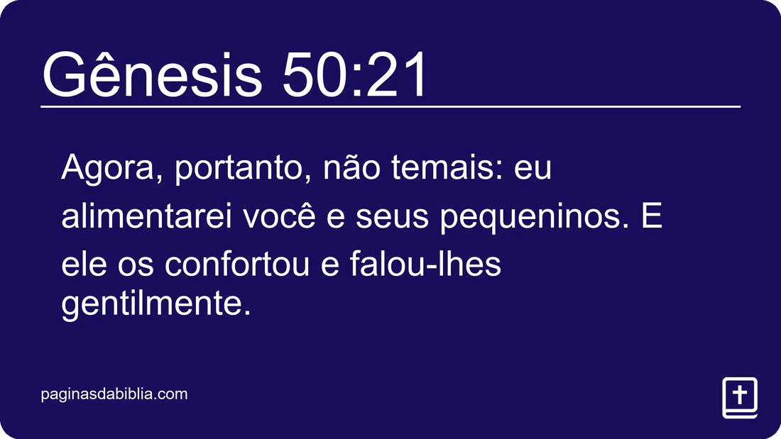 Gênesis 50:21