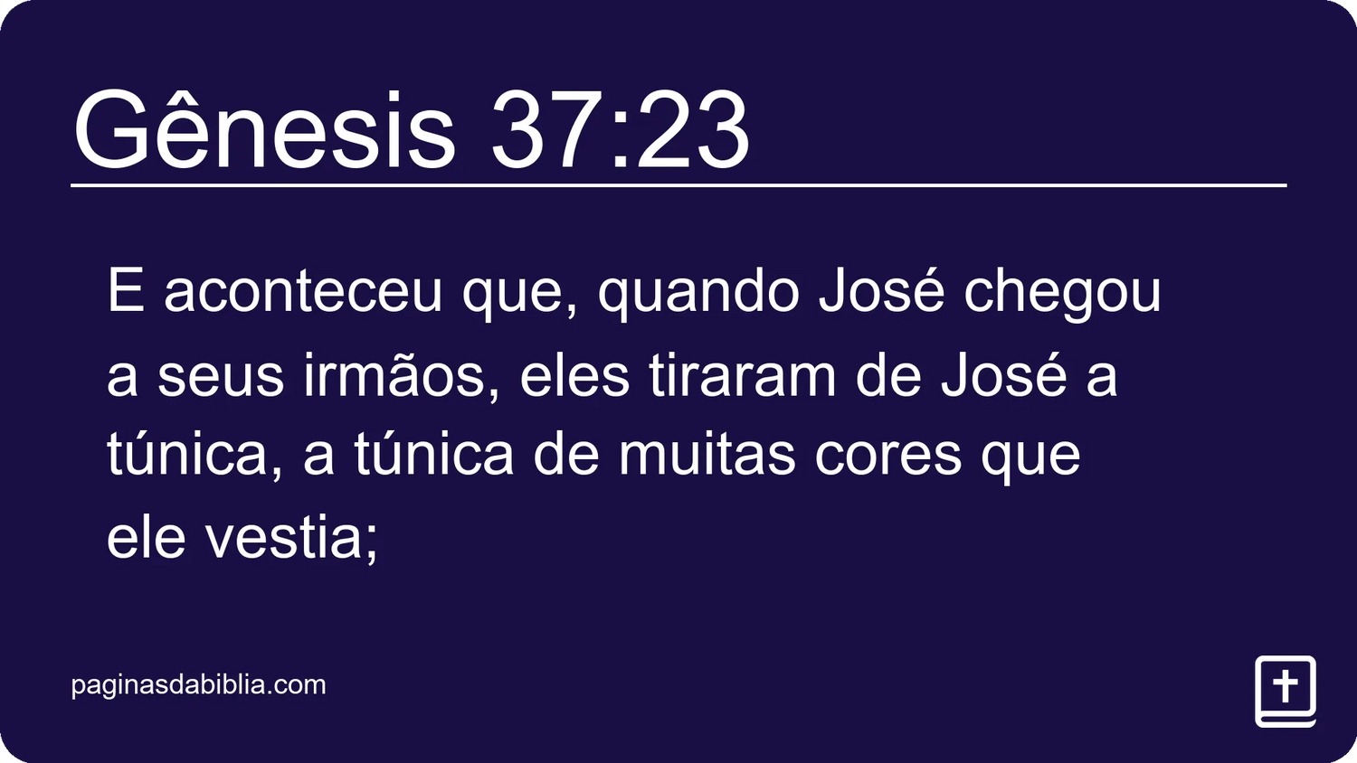 Gênesis 37:23