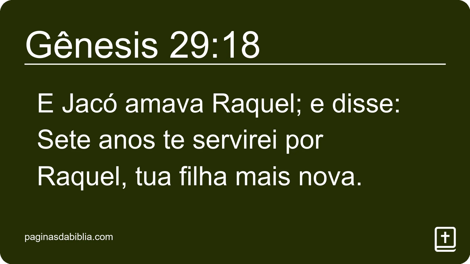 Gênesis 29:18