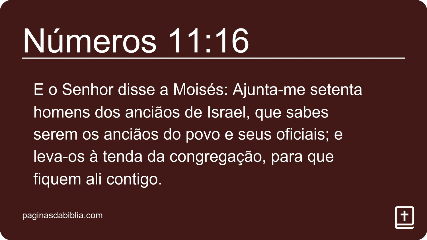 Números 11:16