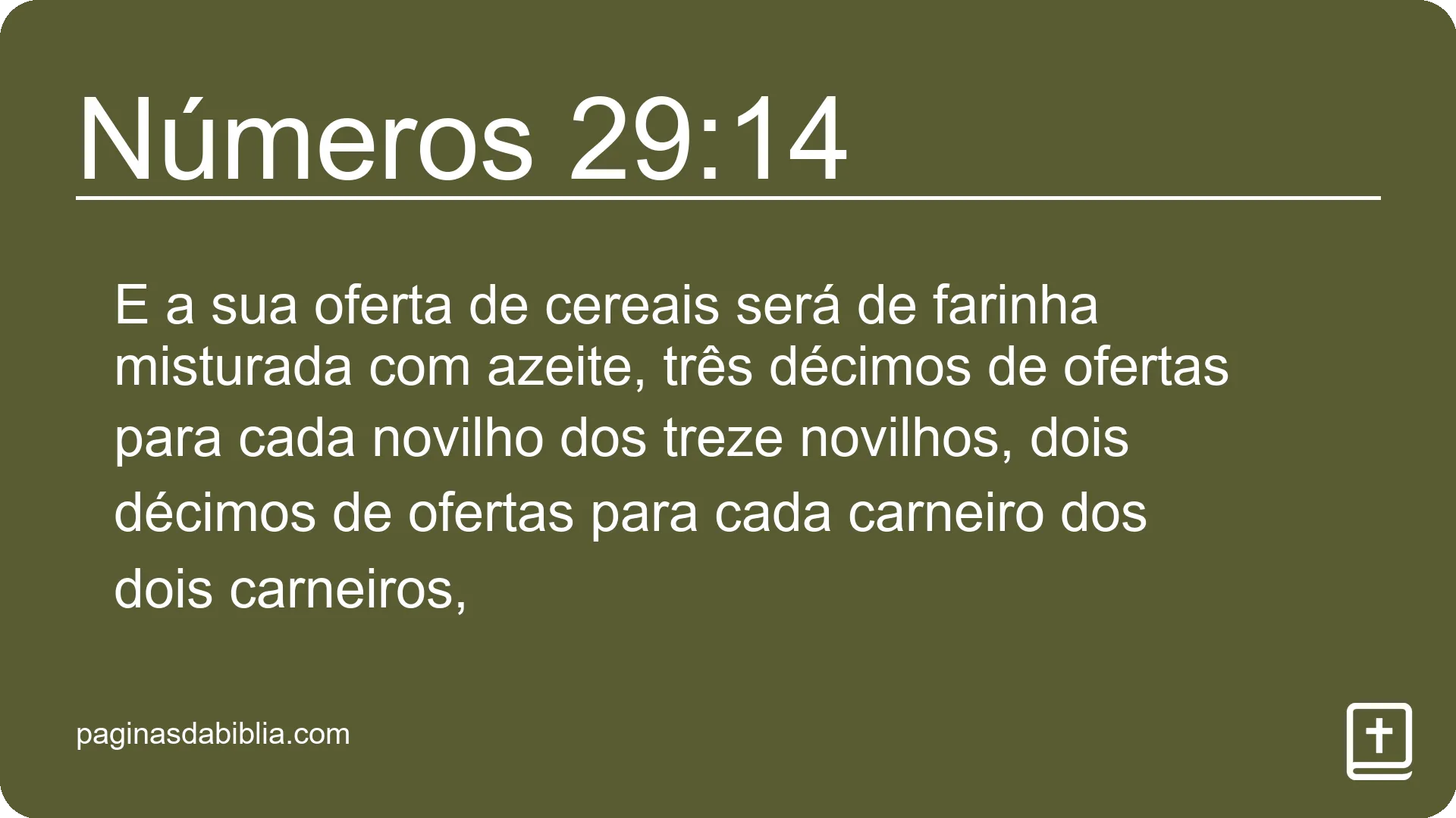 Números 29:14