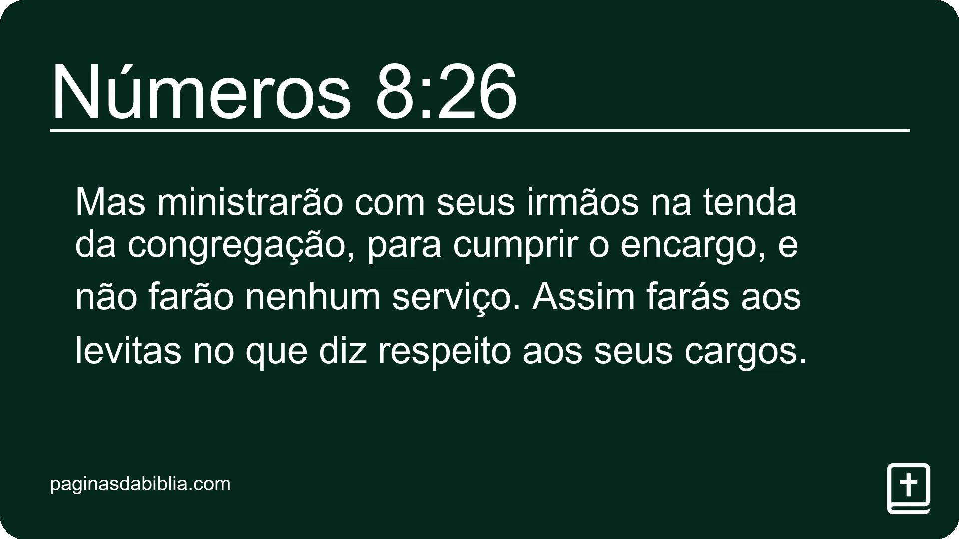 Números 8:26