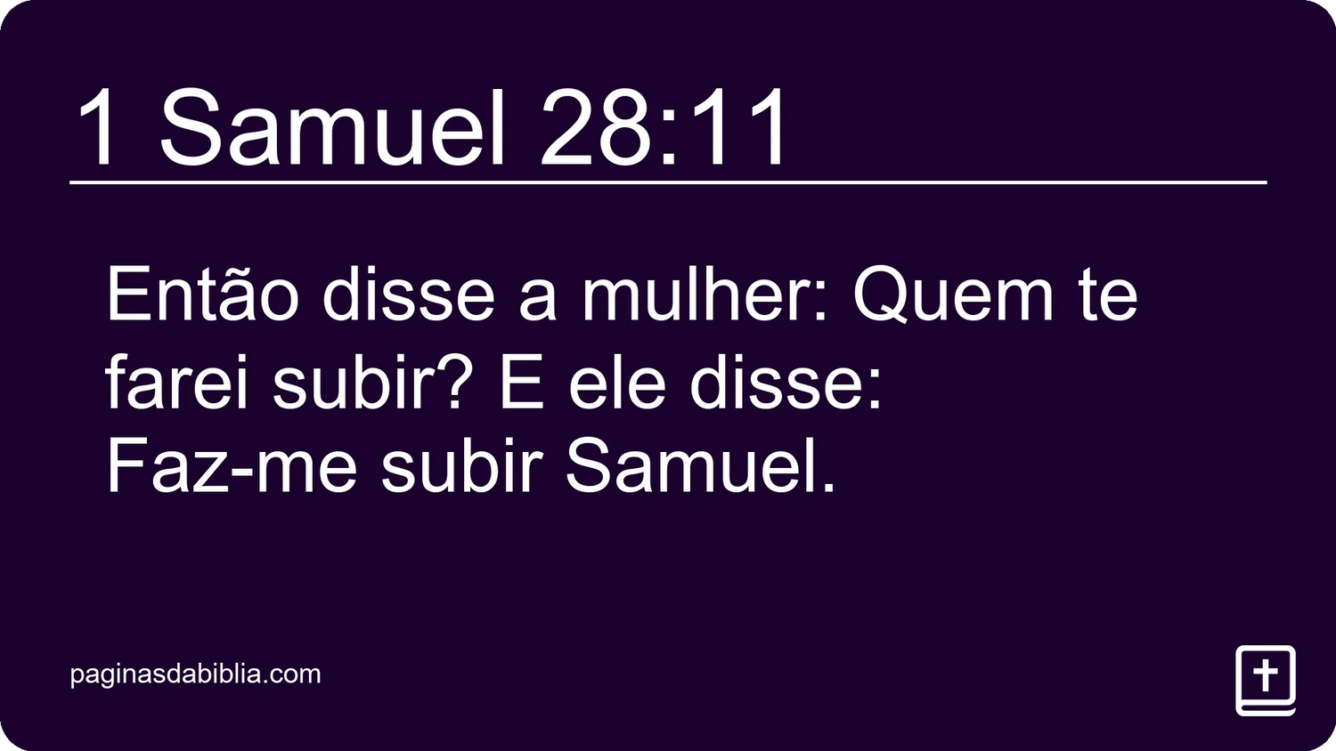 1 Samuel 28:11