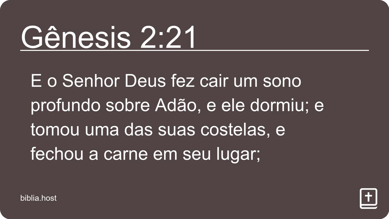 Gênesis 2:21