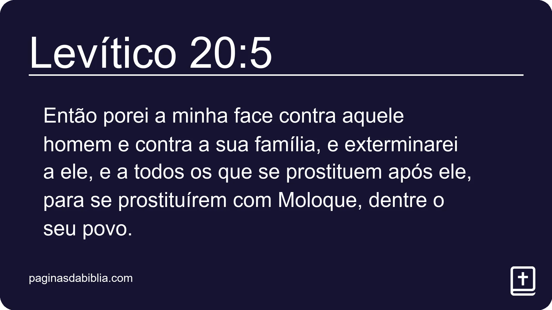 Levítico 20:5