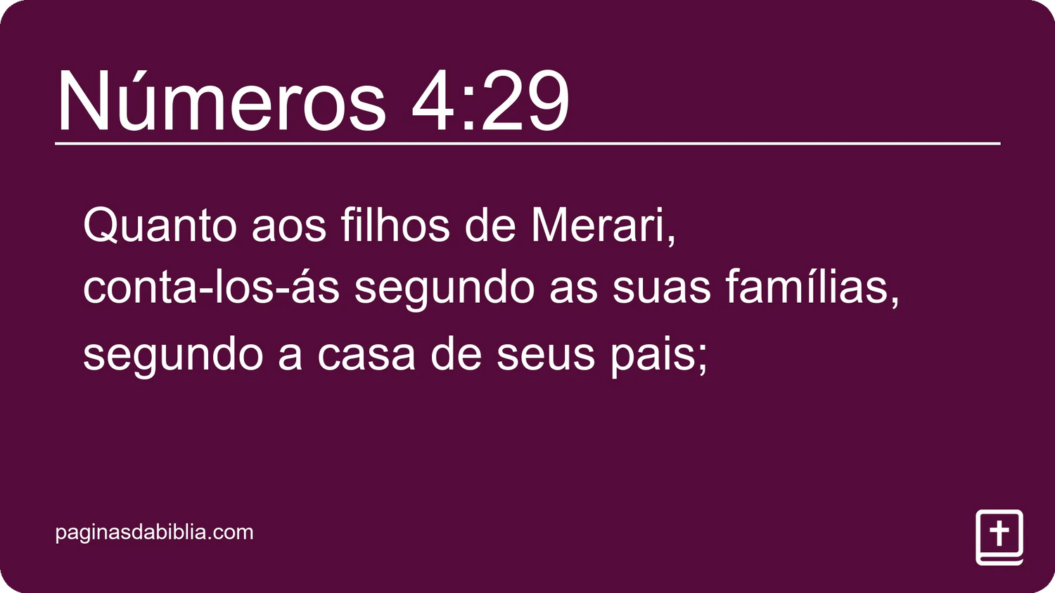 Números 4:29