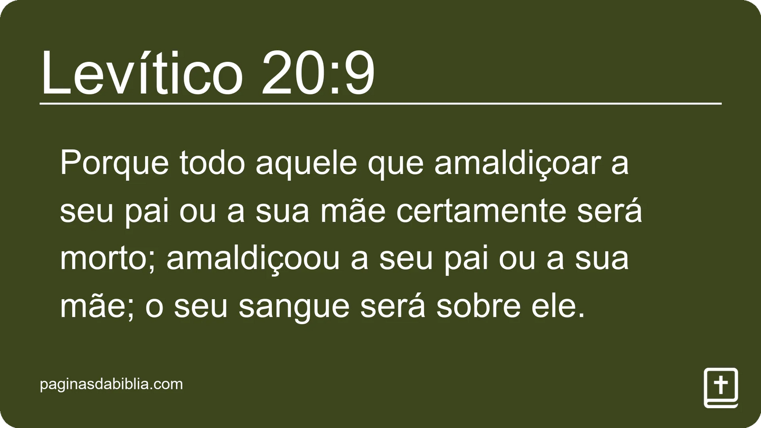 Levítico 20:9