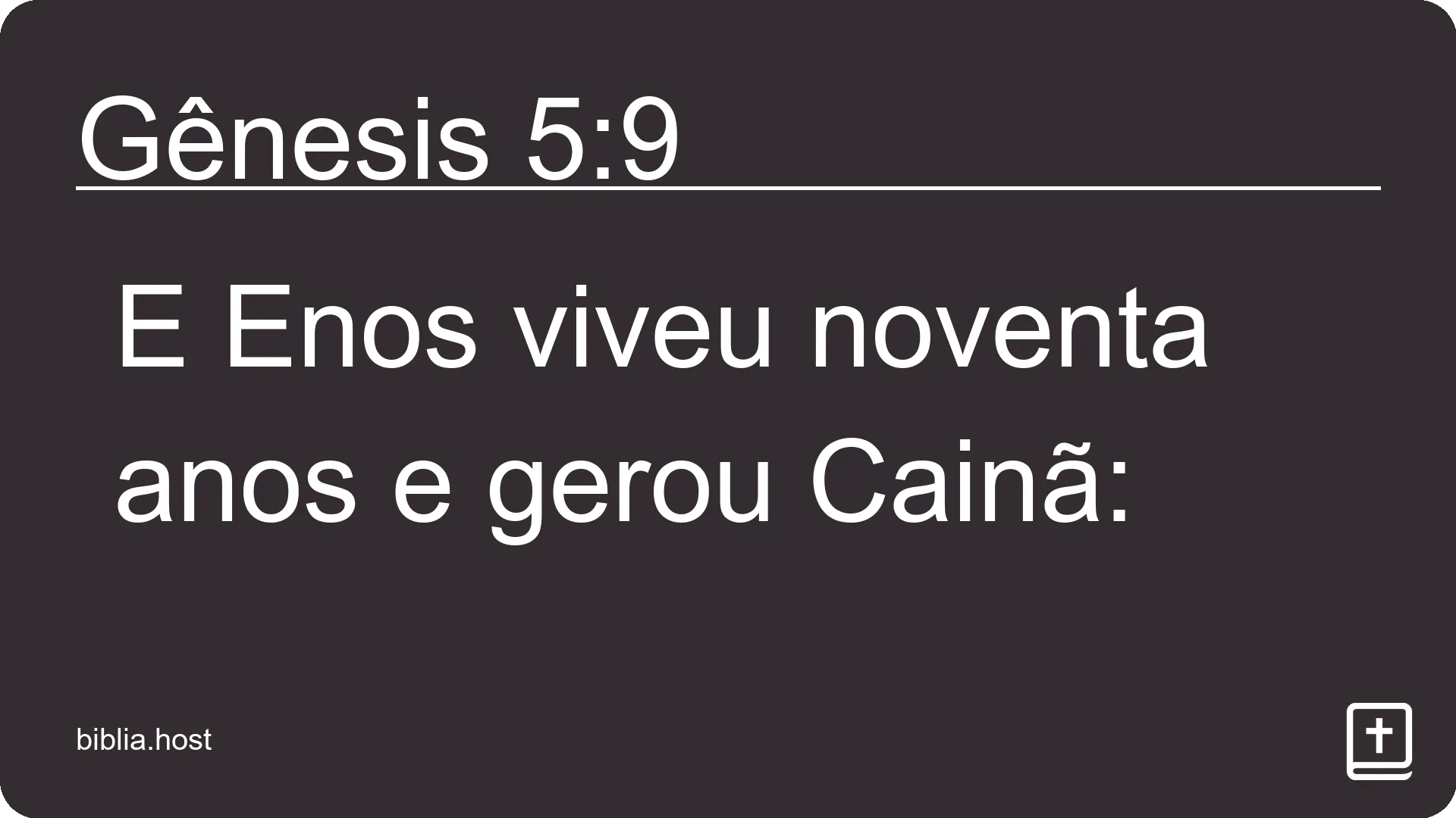 Gênesis 5:9