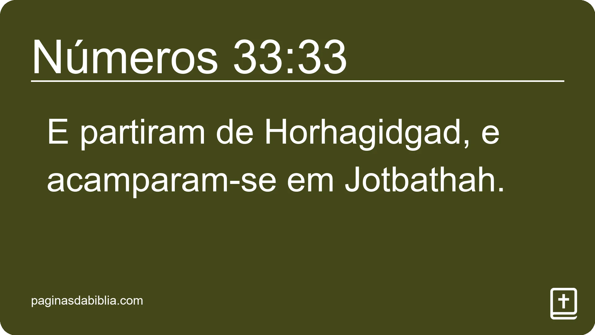 Números 33:33