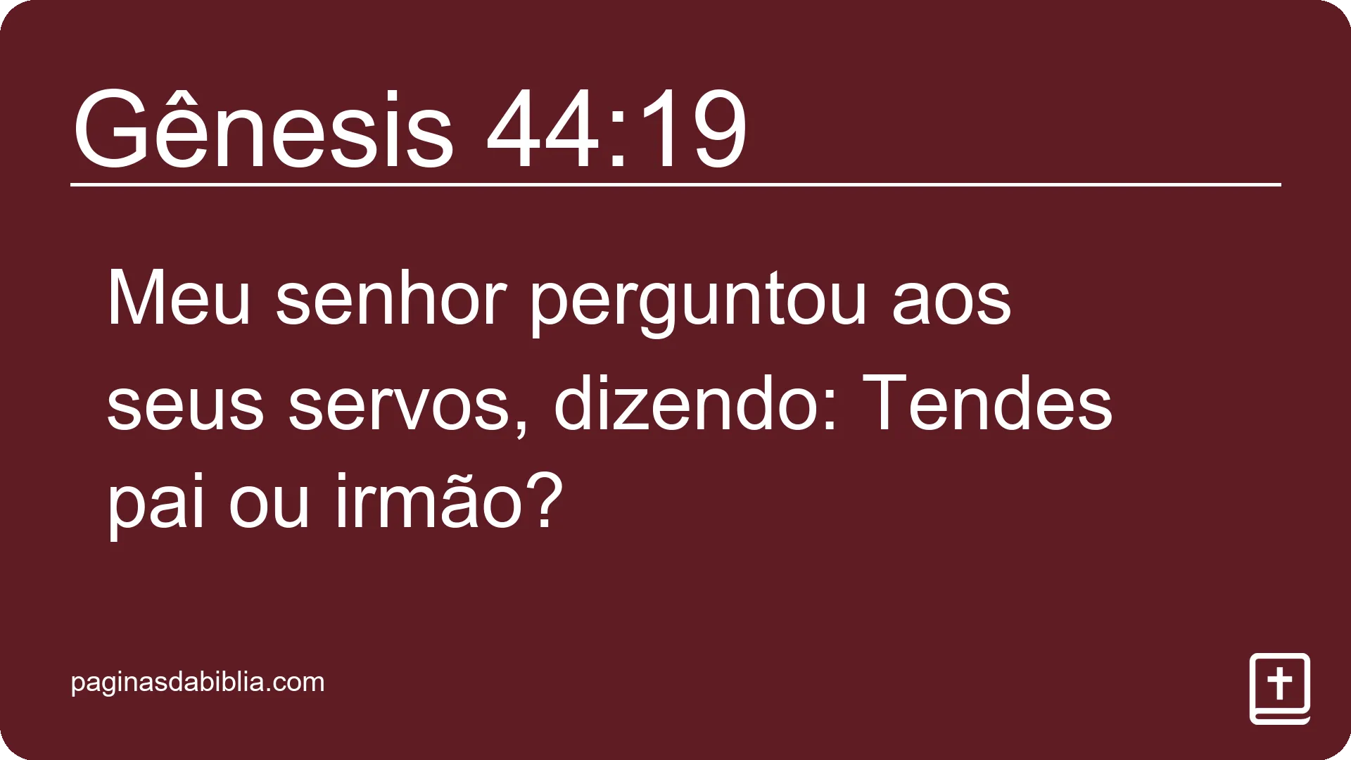 Gênesis 44:19