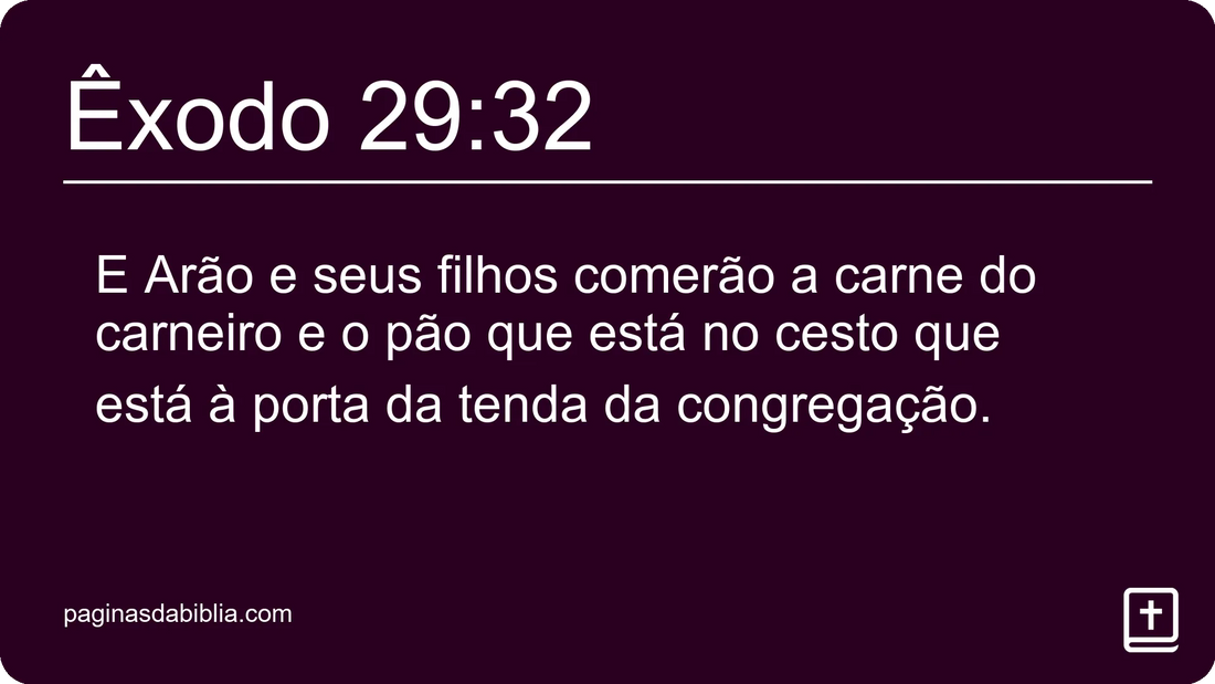 Êxodo 29:32