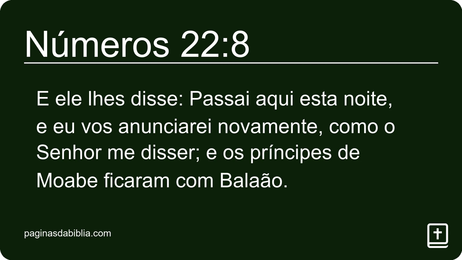 Números 22:8