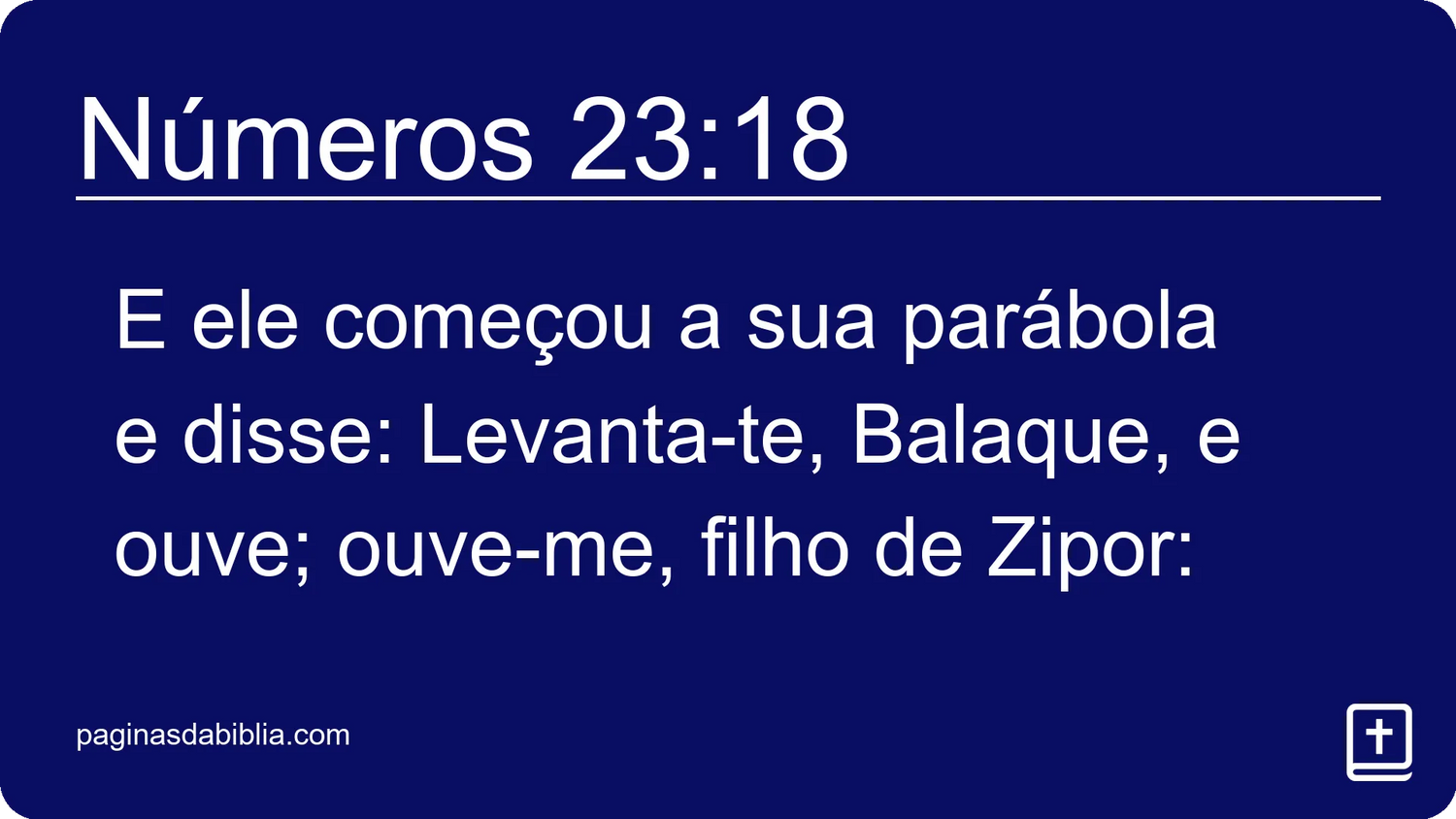 Números 23:18