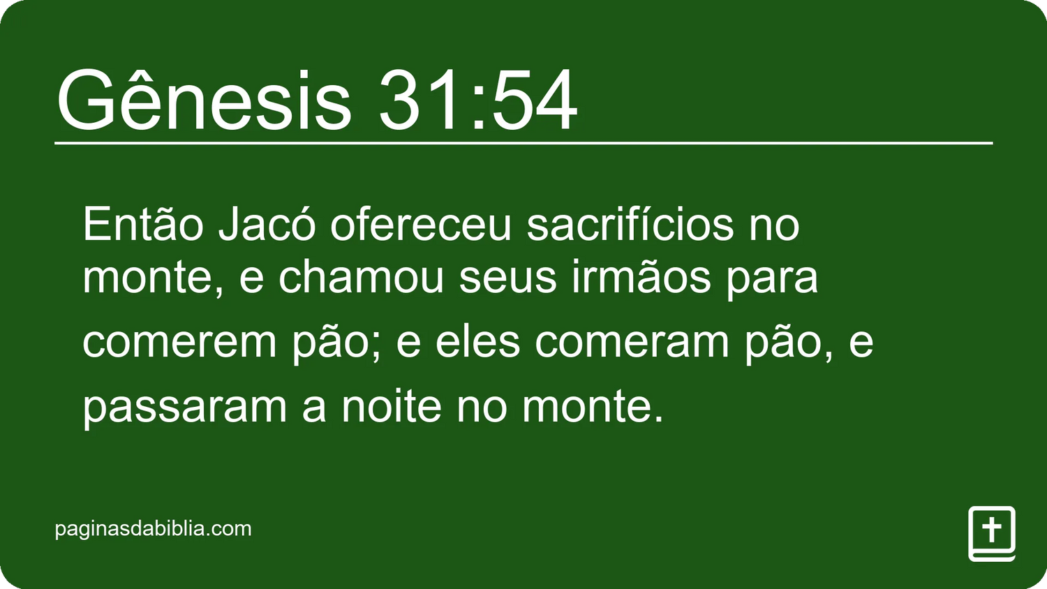 Gênesis 31:54