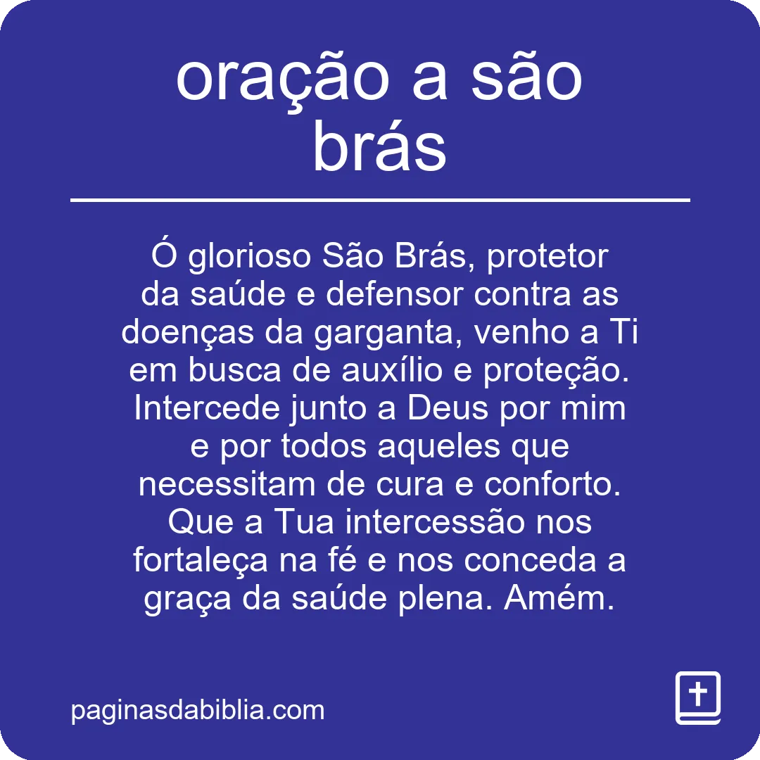 oração a são brás