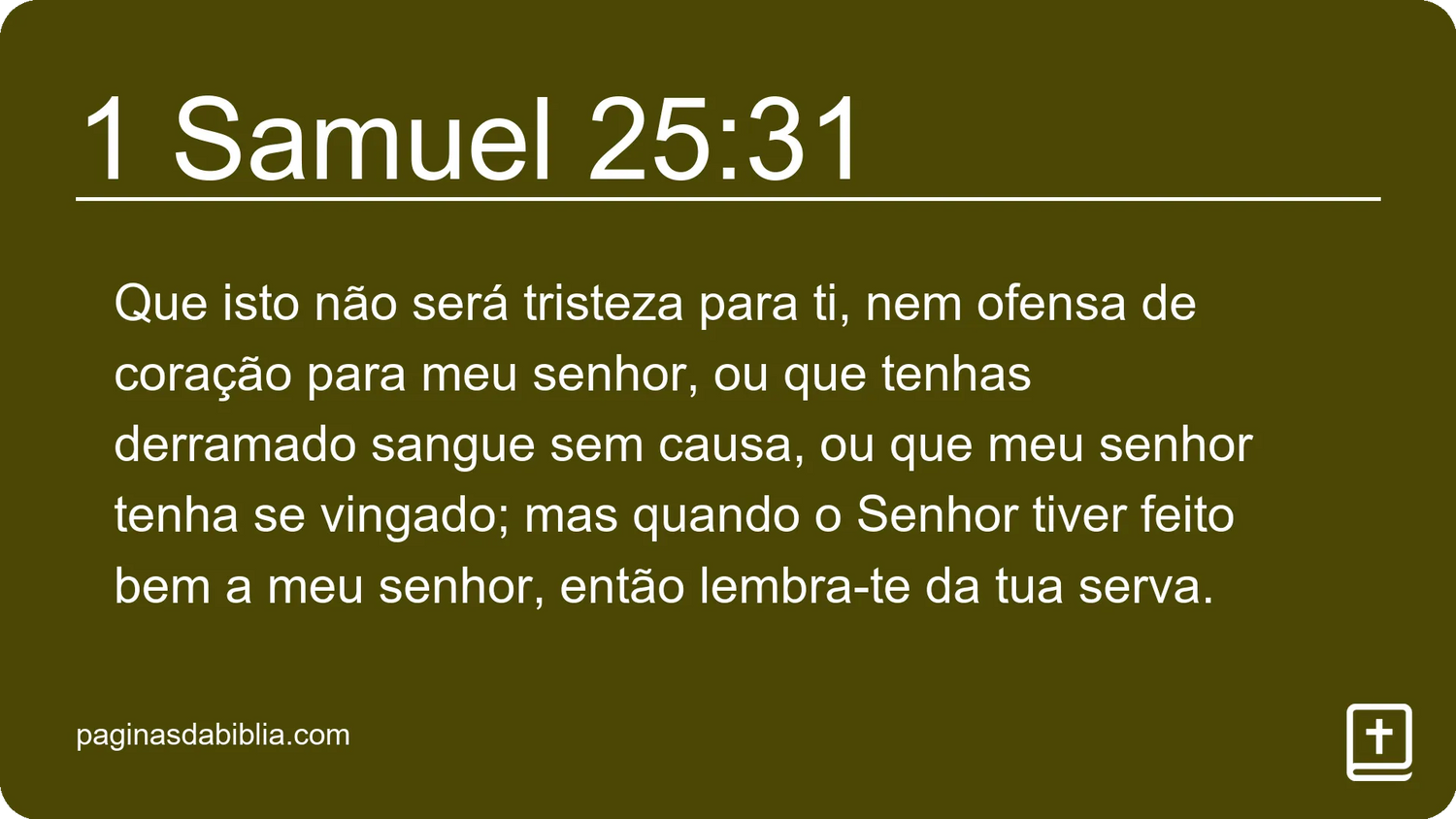 1 Samuel 25:31