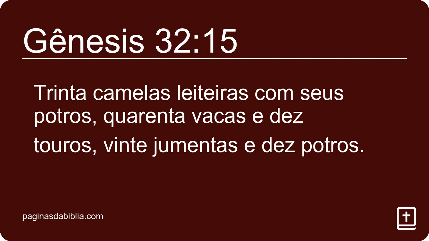 Gênesis 32:15