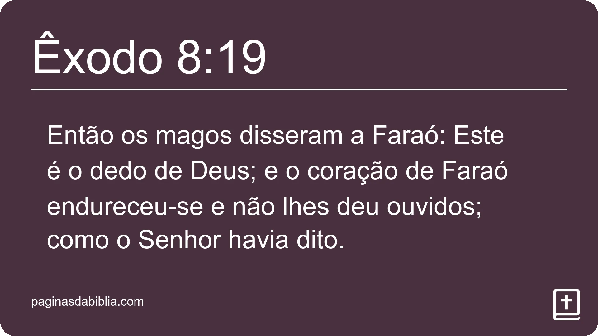 Êxodo 8:19