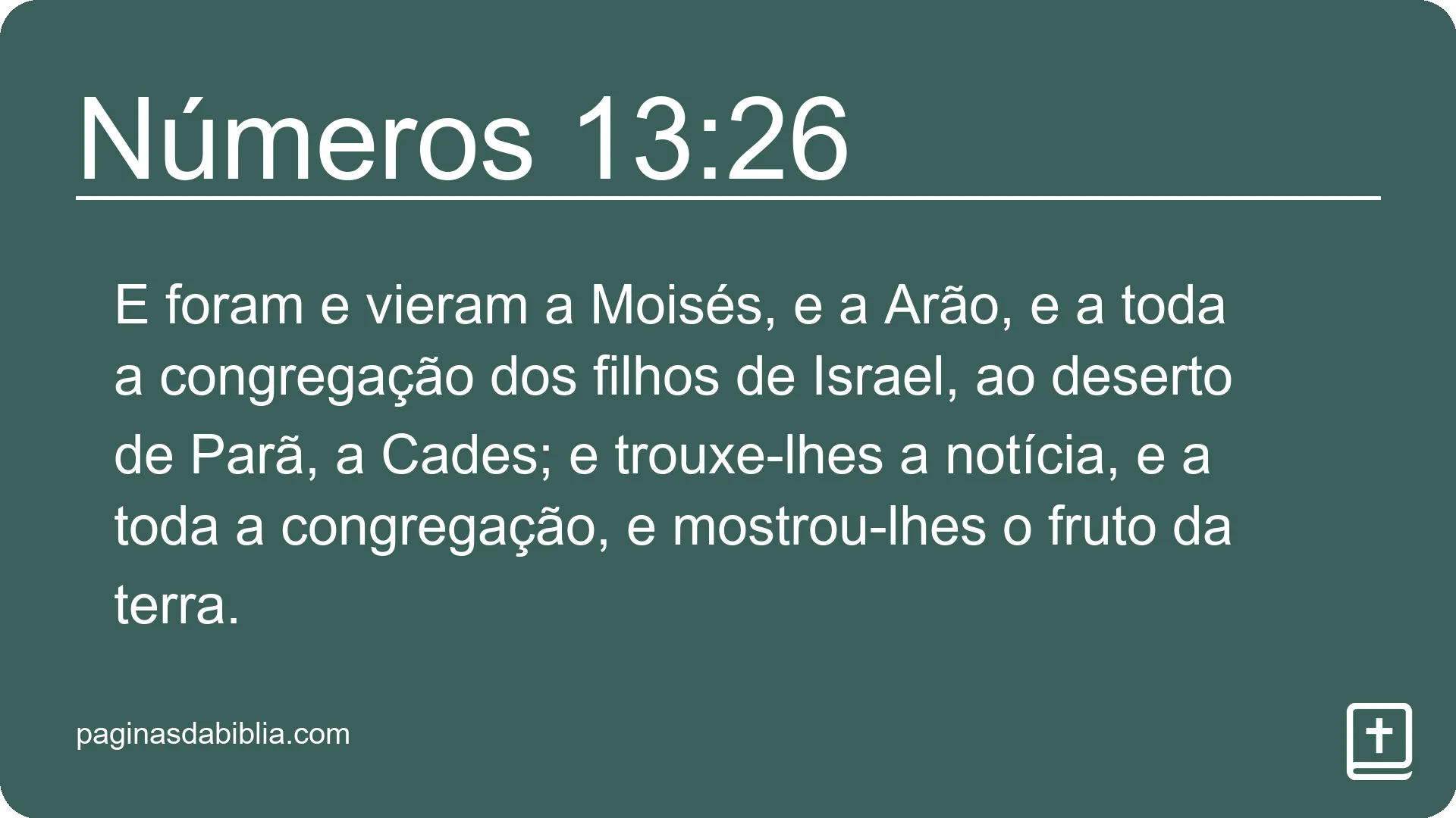 Números 13:26