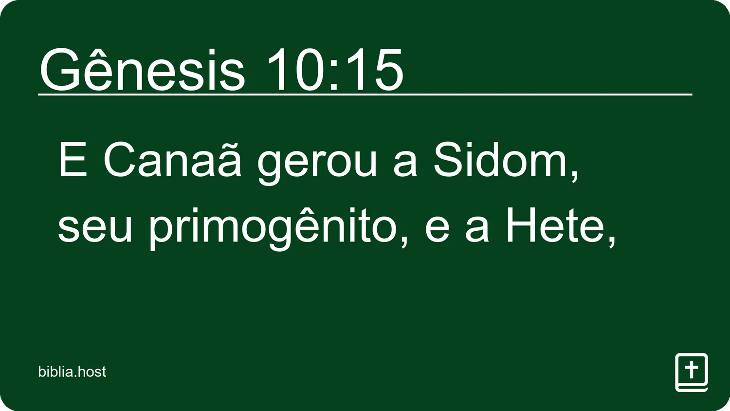 Gênesis 10:15