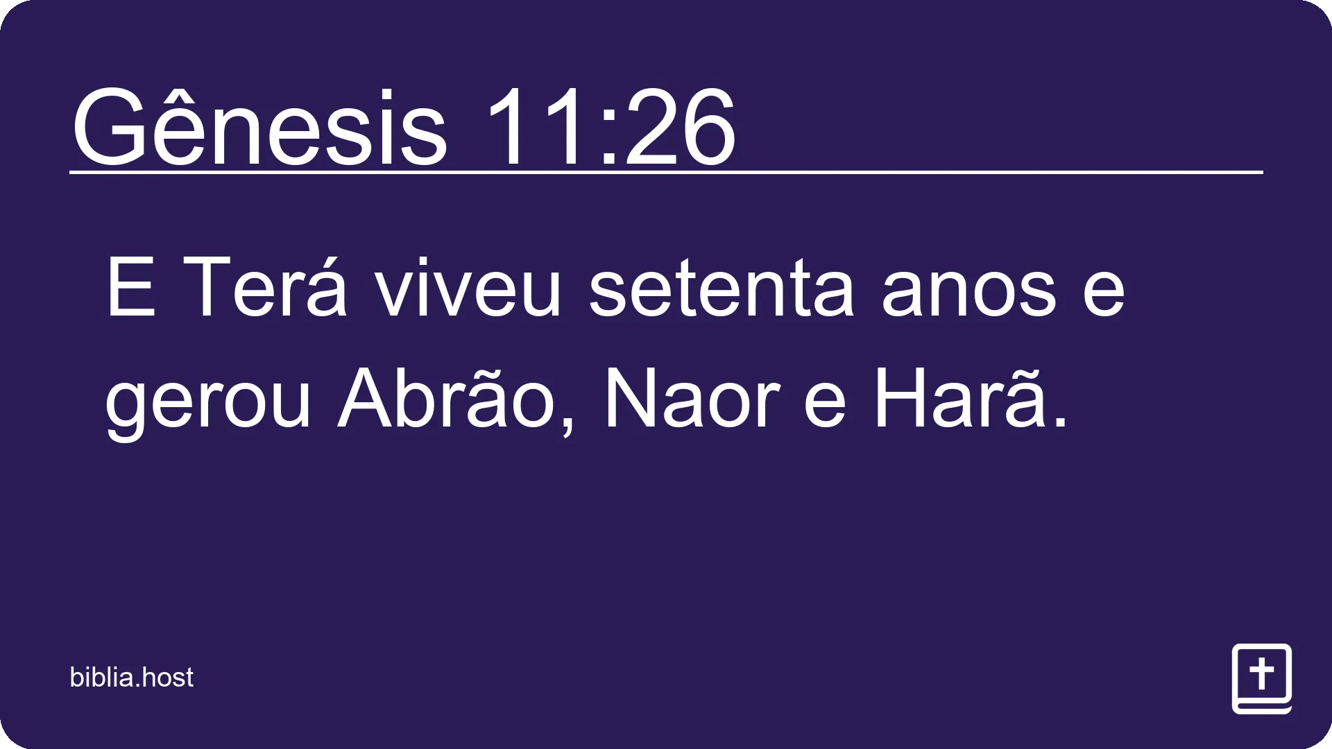 Gênesis 11:26