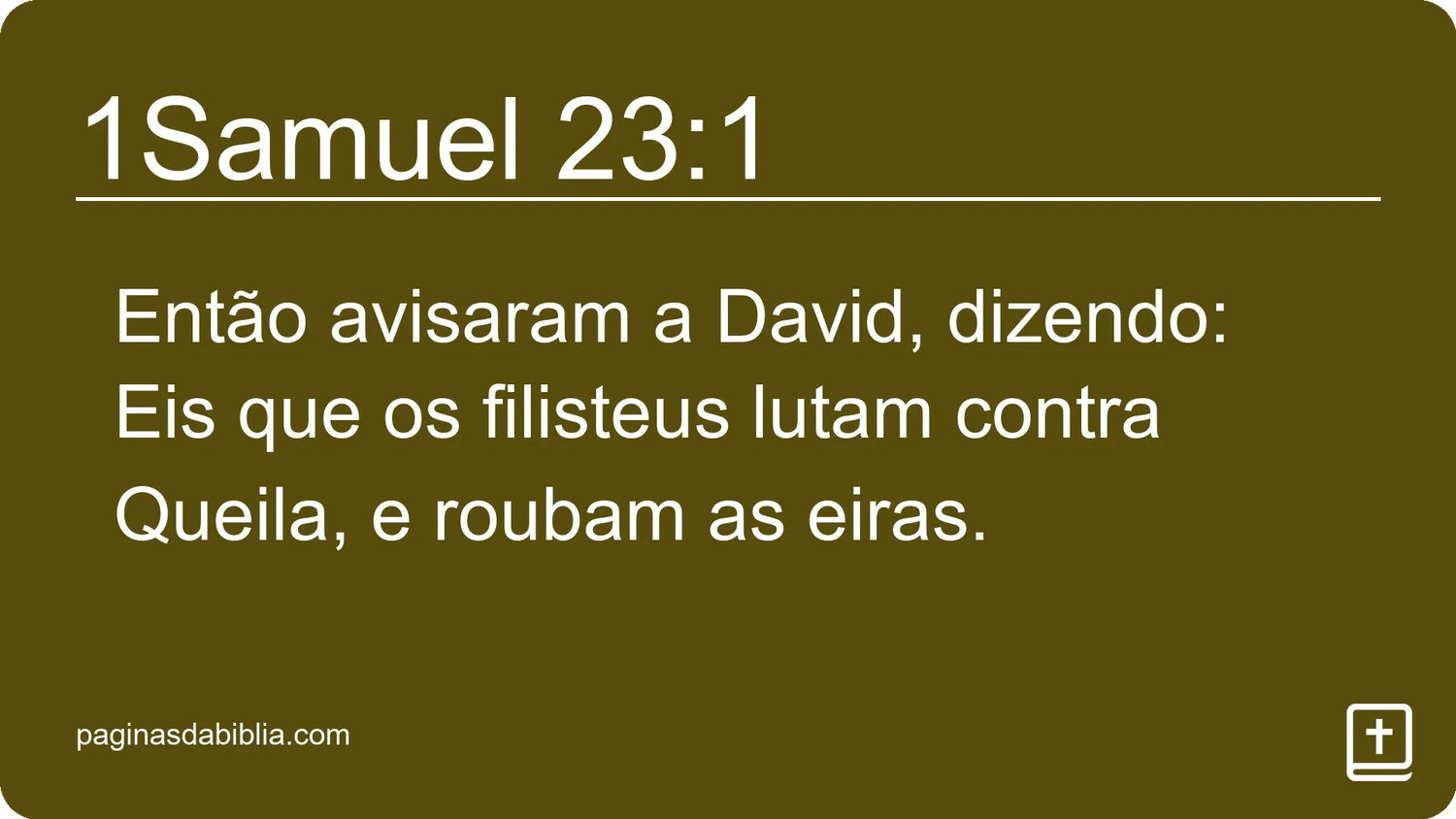 1Samuel 23:1