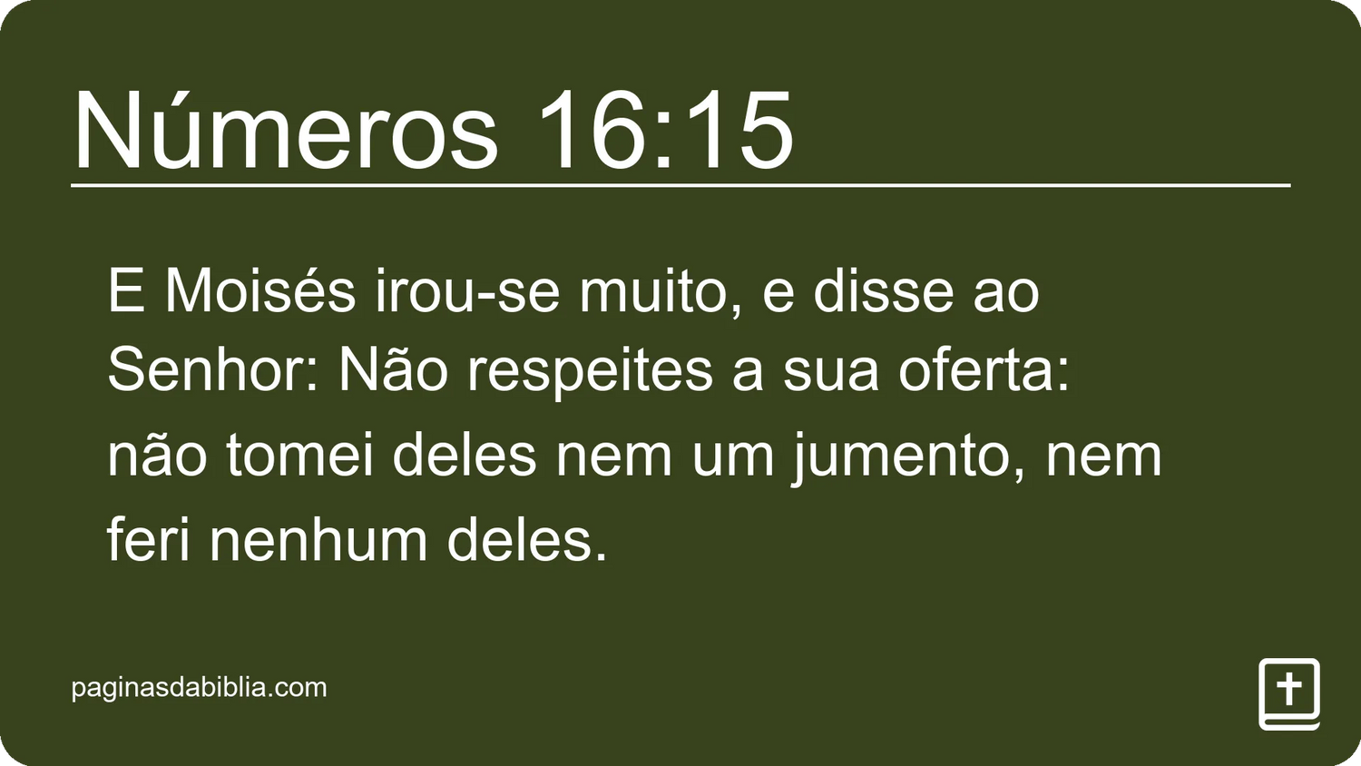 Números 16:15