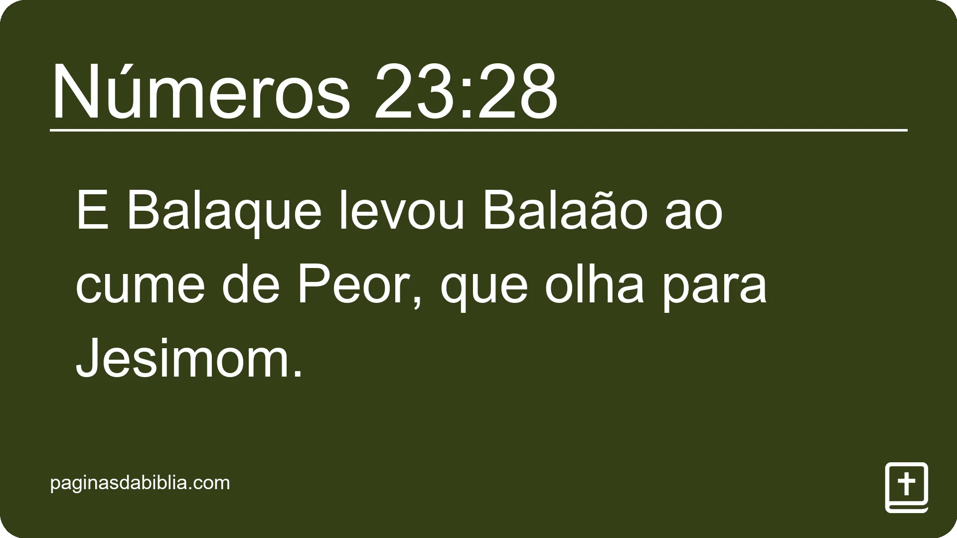 Números 23:28