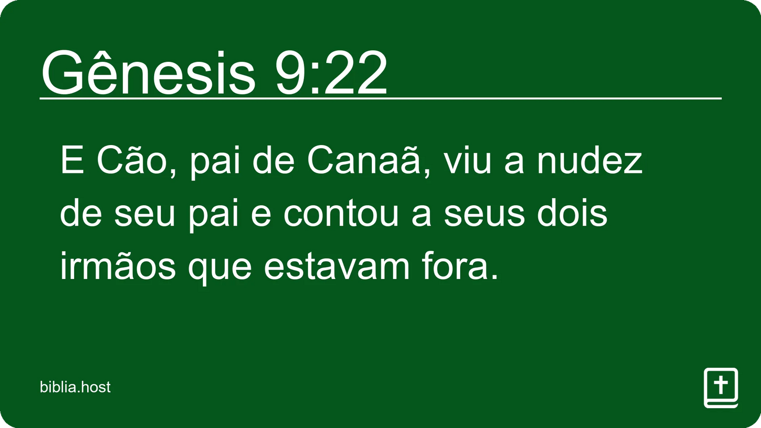 Gênesis 9:22