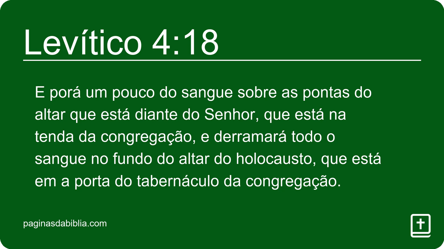 Levítico 4:18