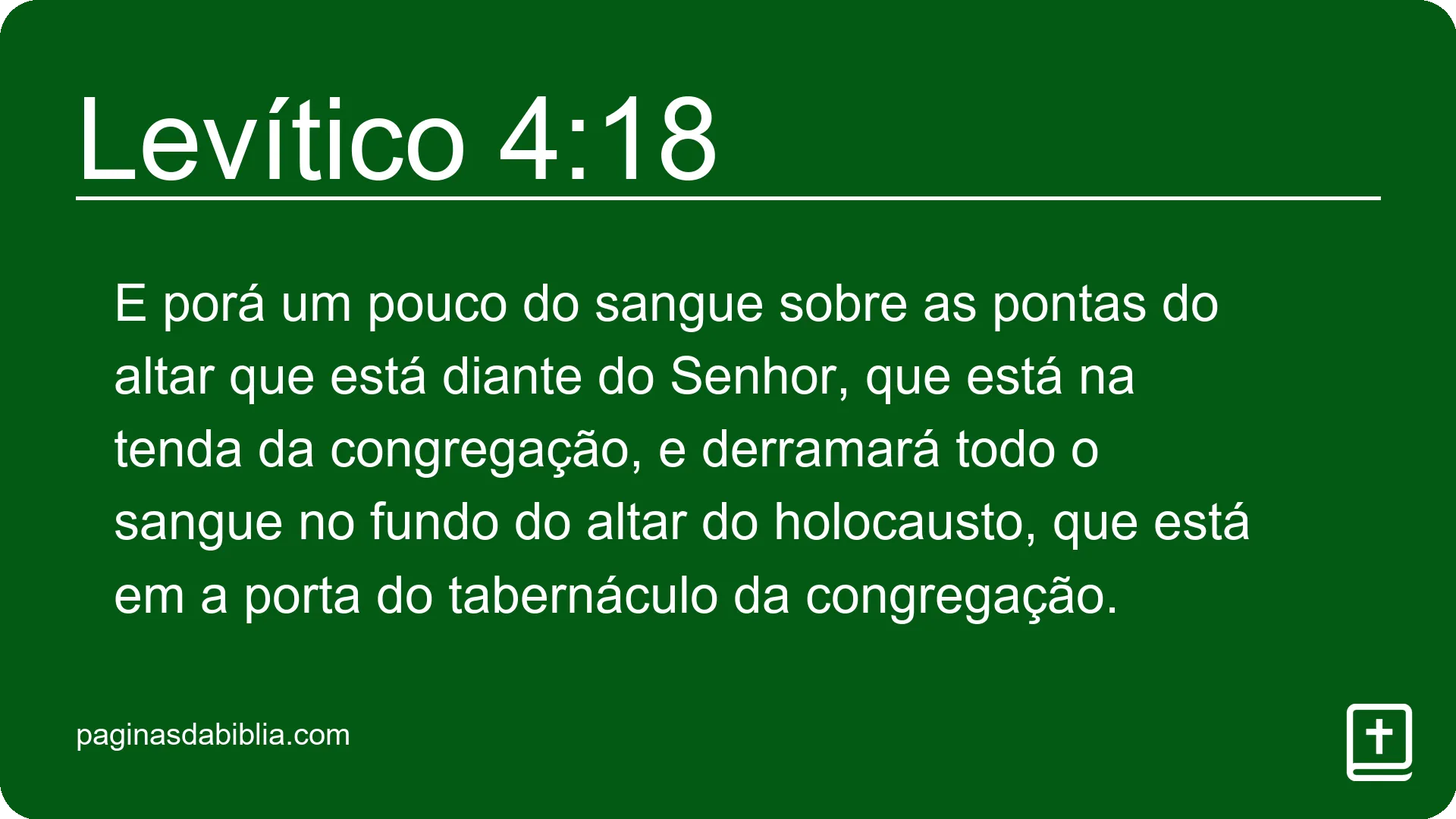 Levítico 4:18