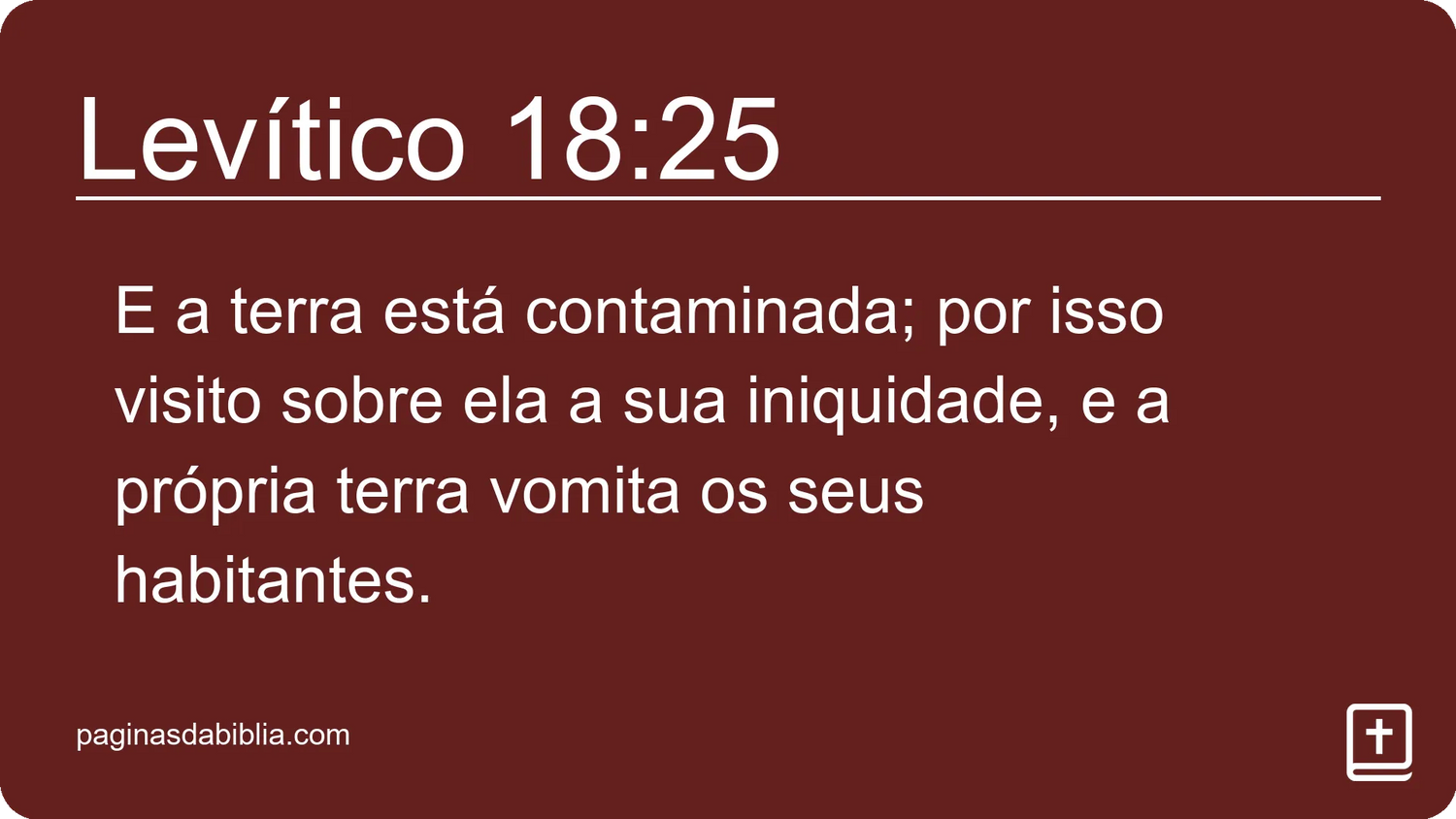 Levítico 18:25