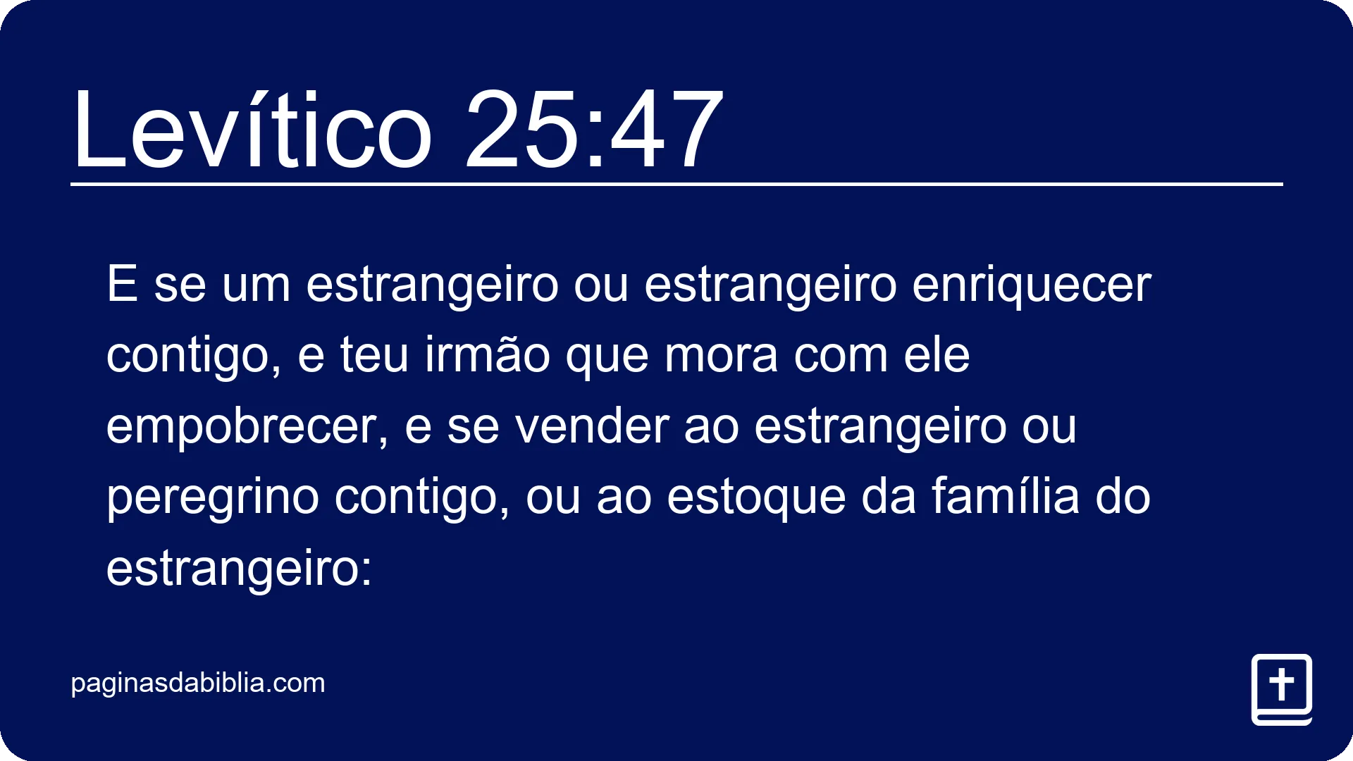 Levítico 25:47