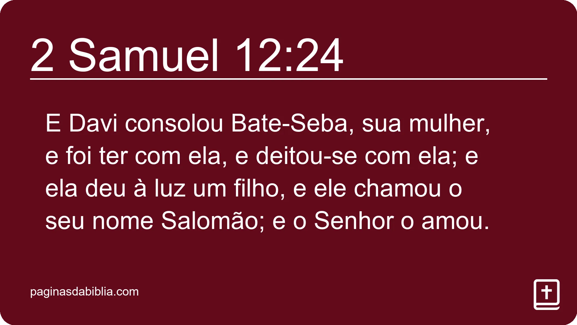 2 Samuel 12:24