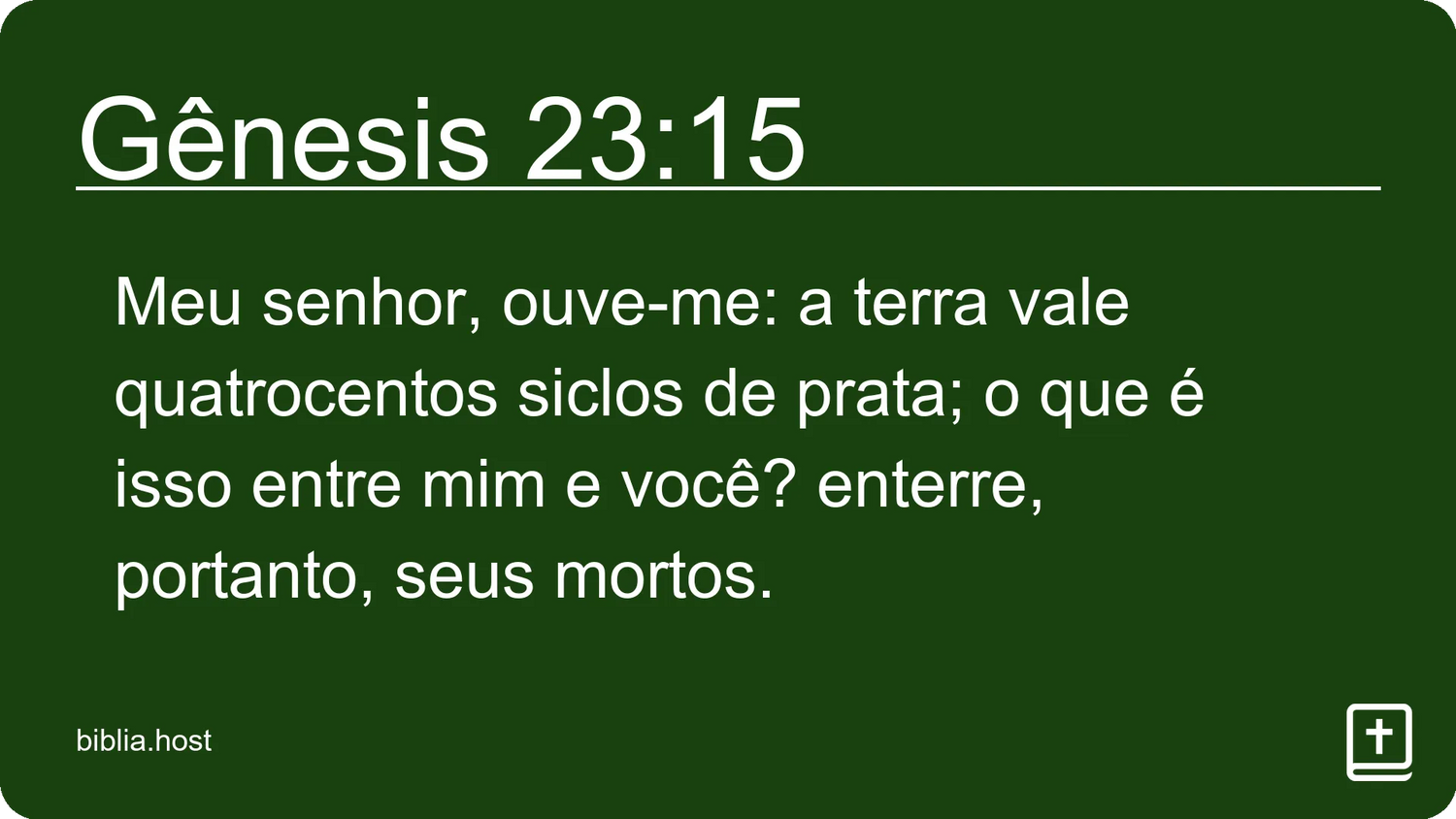 Gênesis 23:15