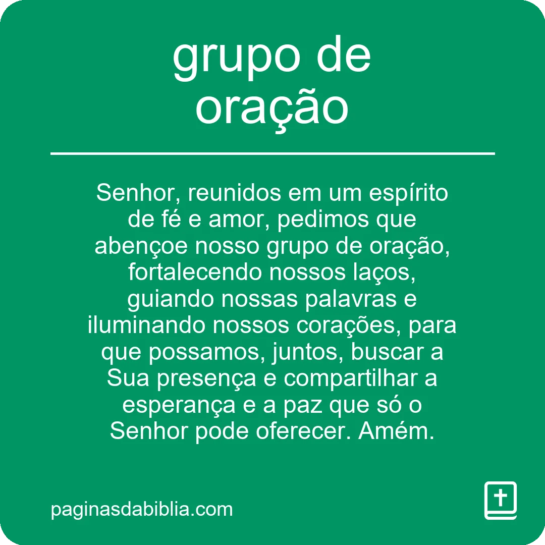 grupo de oração