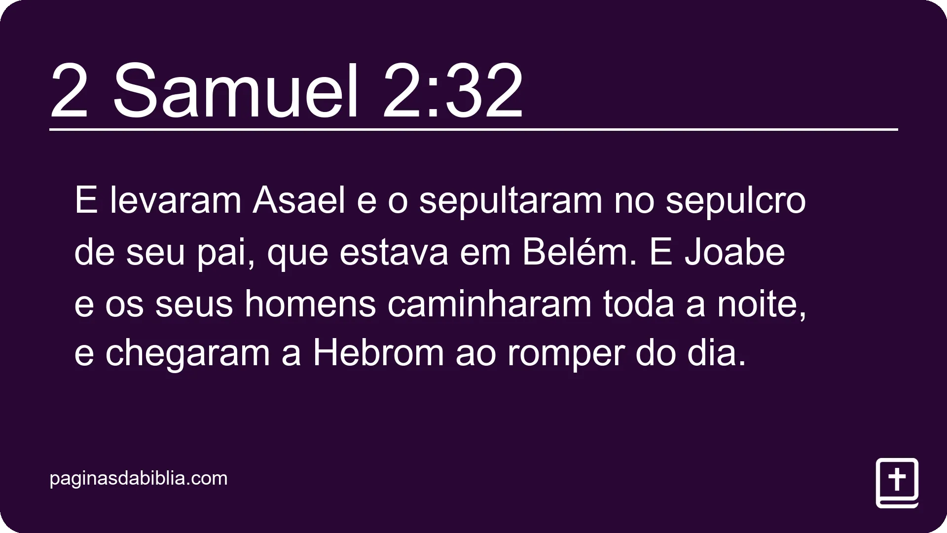 2 Samuel 2:32