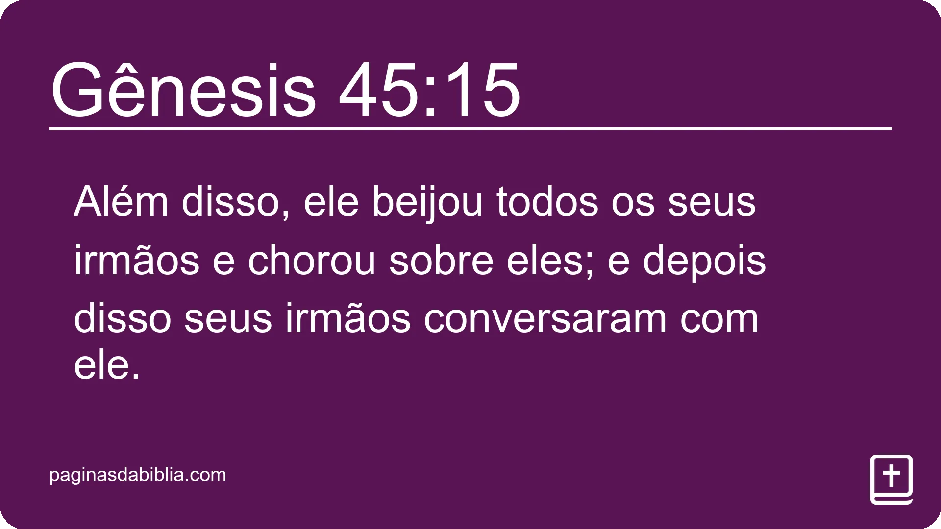 Gênesis 45:15