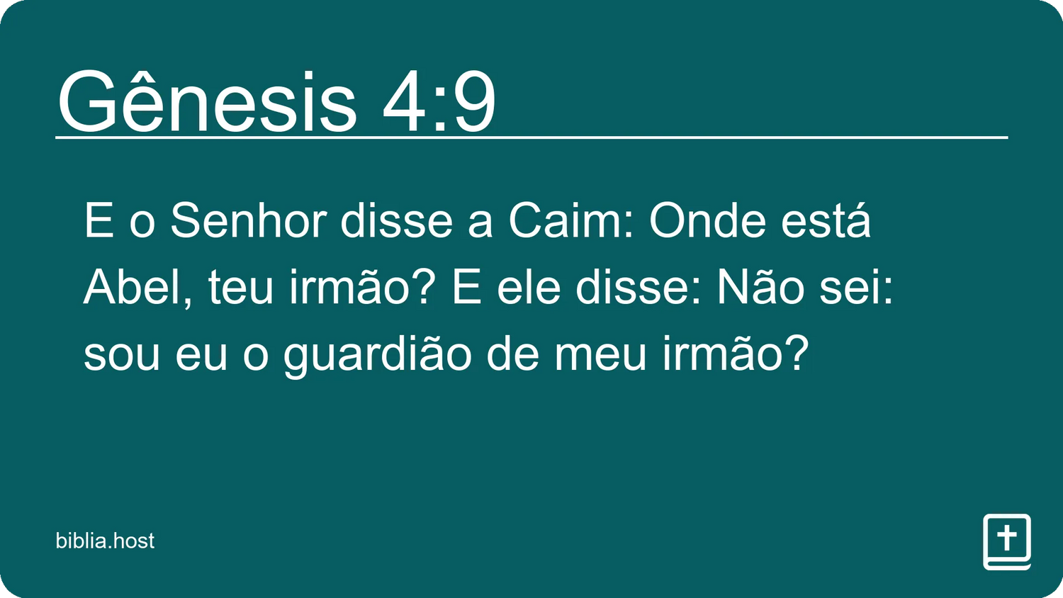 Gênesis 4:9