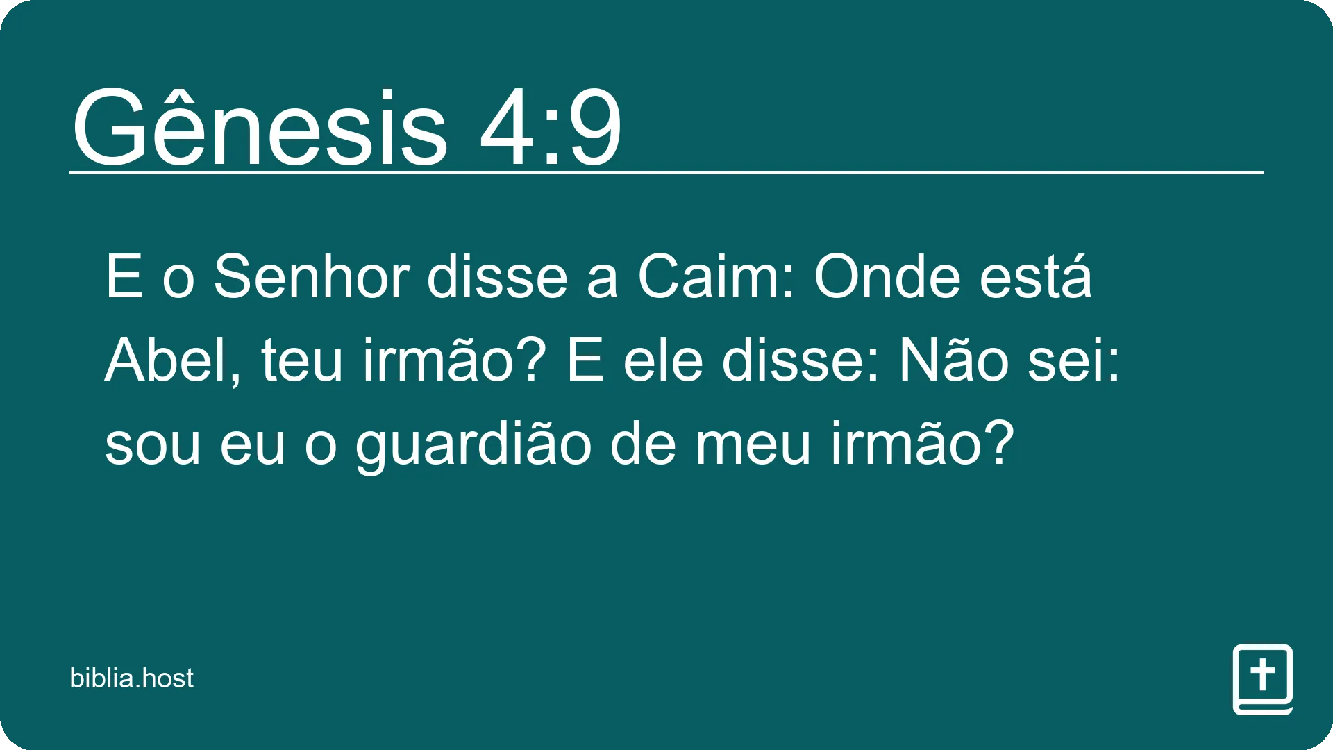 Gênesis 4:9