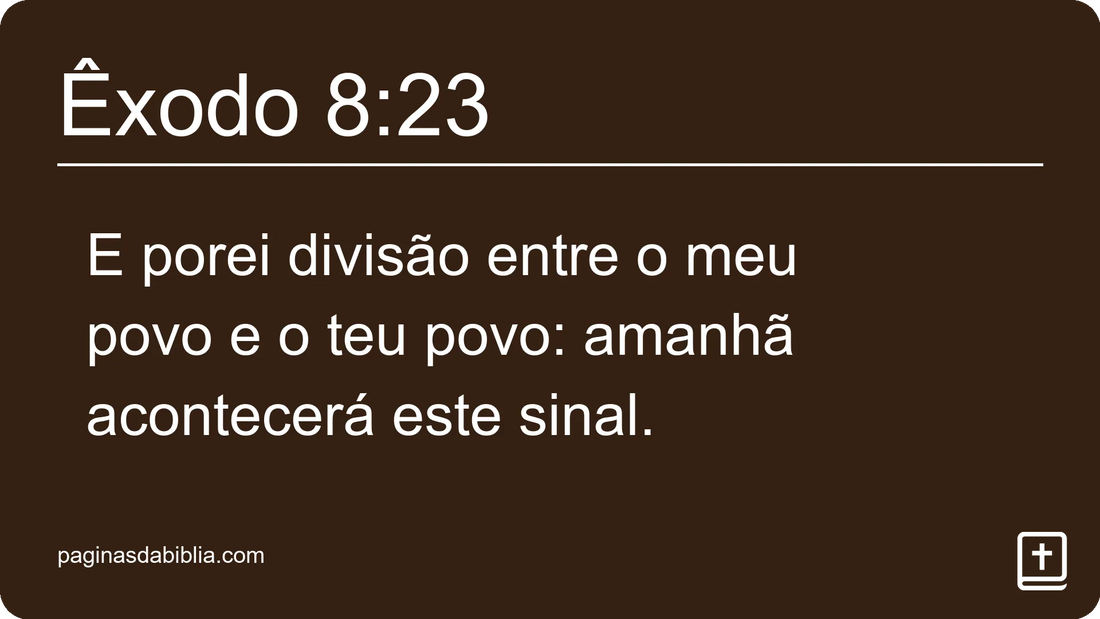 Êxodo 8:23